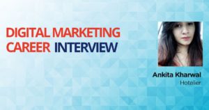 Digital marketing career interview banner ankita kharwal