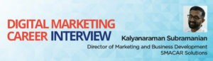 Digital marketing career interview banners kalyanaraman subramanian