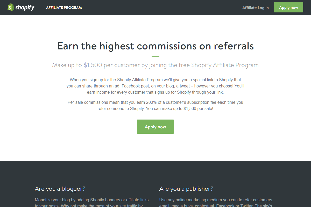 Affiliate marketing websites