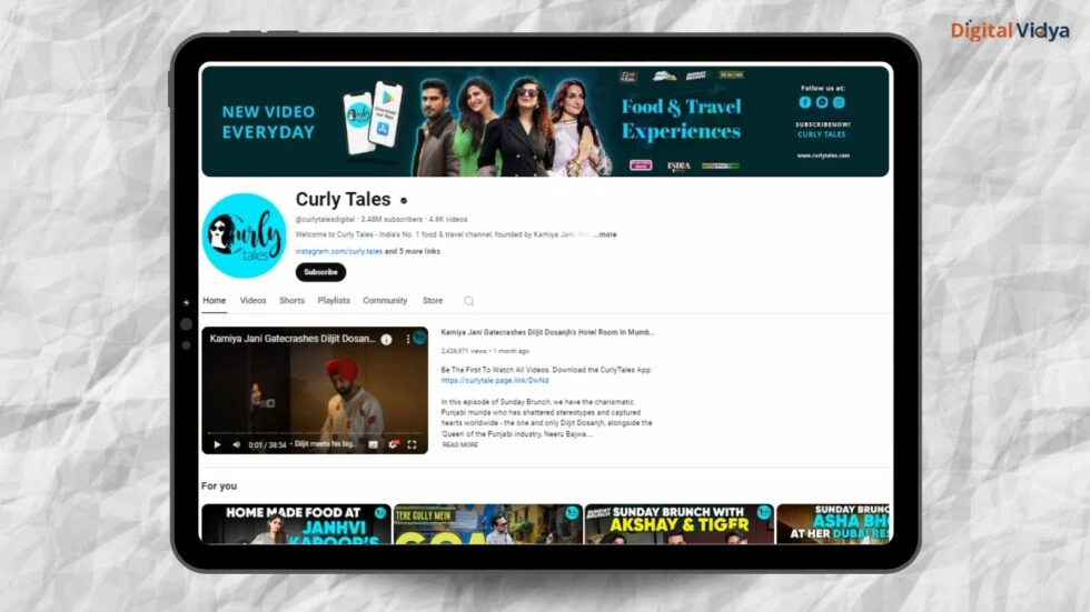 Curly tales is travel and food storytelling.