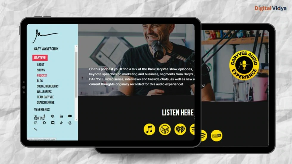 The garyvee audio experience podcast and youtube