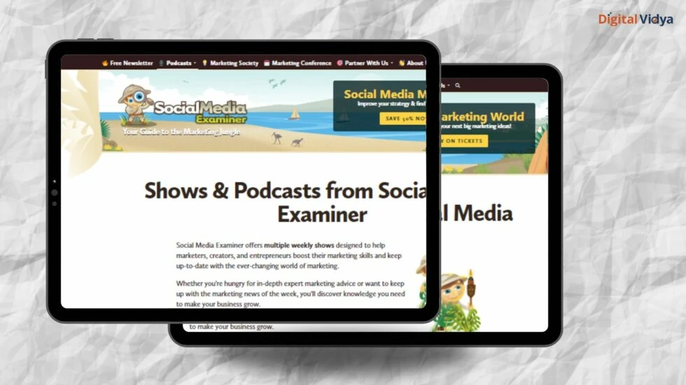 The social media examiner show podcast and youtube