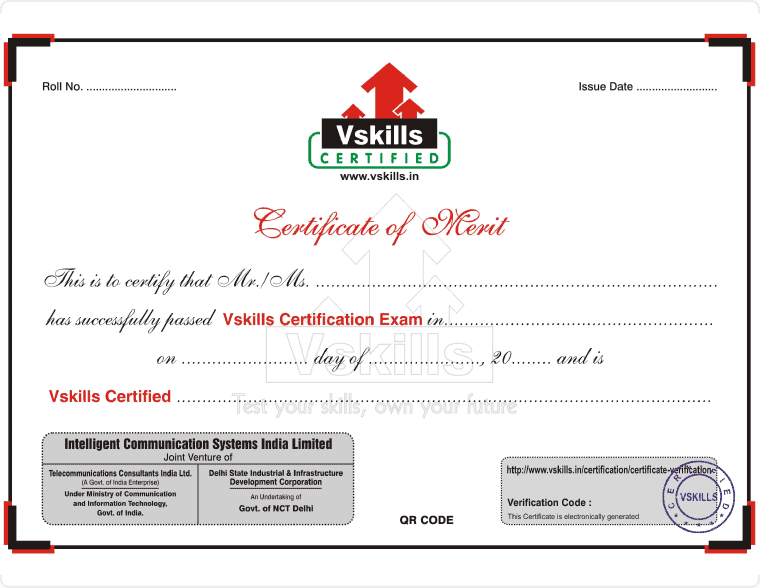 Vskills Certification